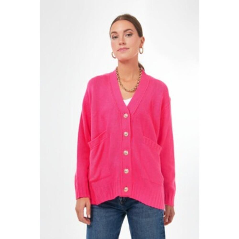 POMANDER PLACE Hot Pink Slone Cardigan Size XS NWT Retail $128 Tuckernuck